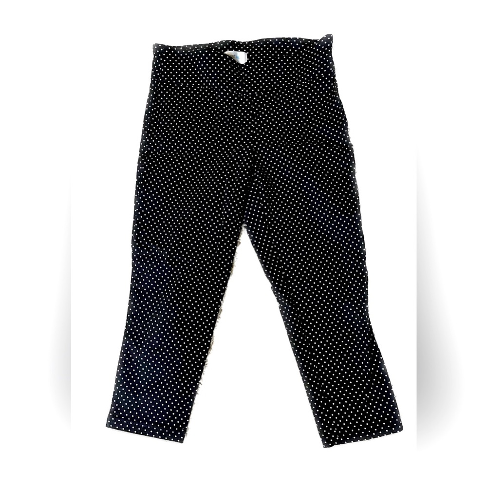 Adorable Lightweight Polka-dot Capri Pants- Sz M